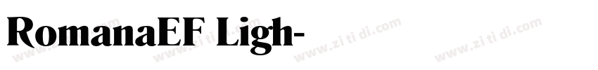 RomanaEF Ligh字体转换